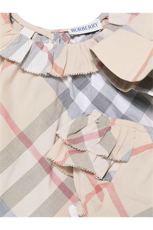 beige cotton dress BURBERRY KIDS | 8100700A2205